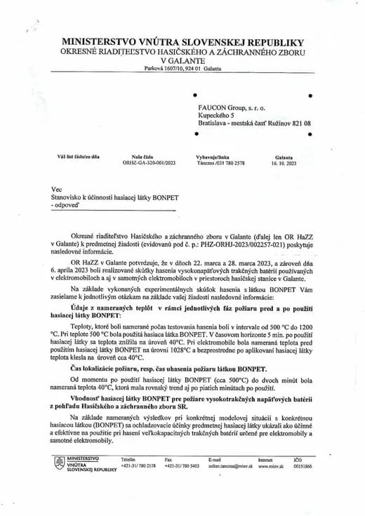 Slovakya test raporu